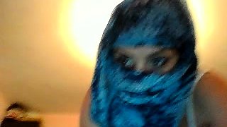 Shy rookie hides her face but exposes her hirsute fuck hole