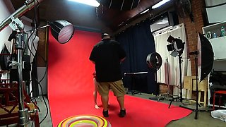 American amateur blonde has British blowjob casting