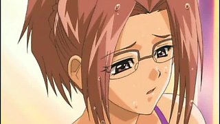 Swimsuit Japanese hentai self masturbating in the swimming pool
