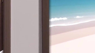 Step-mom Retsu Fucks Her Step-son in the Bathroom Behind Her Husband's Back!