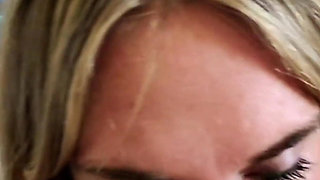 Perfect Blonde MILF Milks Fat Cock with Her Tight Pussy
