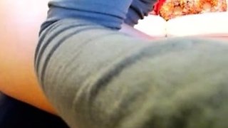 Tight sweet clit and ass solo toy fun