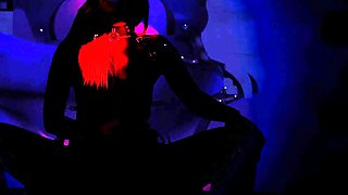Peeing blonde fetish babe uses toy in her tight pussy