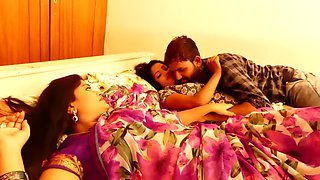 Two desi girls romance with one guy