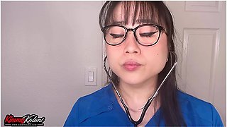 Asian Nurse Medical Exam & Cures Penis -asmr Face Sitting With Kimmy Kalani
