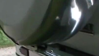 Humiliating whipping and pussy penetrated I the forest