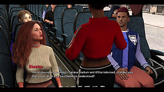 Taboo University - Hot Emo Girl Gives Me a Handjob Inside a Public Bus - 3D Porn Games