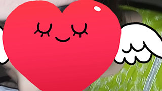 Sana sucks a sammer dick in a personal room and cum in her hands.