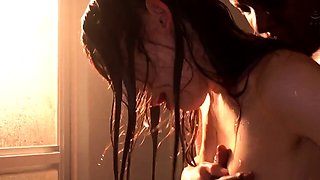 Interracial bj and hardcore sex video
