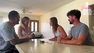 Playing cards with our close friends ends up in WIFE SWAPPING - &