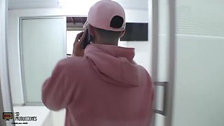 I catch my best friend's stepsister masturbating, I can't resist and I end up fucking her tight pussy - FULL STORY