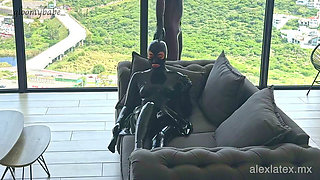 Horny in Latex Enjoying the View - Alex Latex