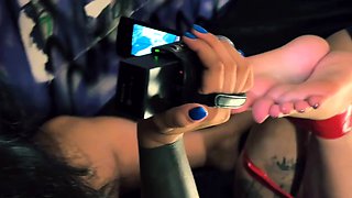 Ally kay femdom and foot fetish with horny boyfriend