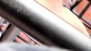 Street voyeur shoots a hot amateur lady with lovely legs