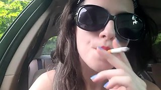 Sage Eldritch - Red Lipstick Cigarette Smoking Inhales And