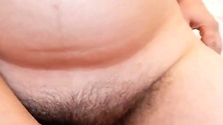 Hairy mature riding