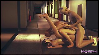 One Piece - Threesome With Nami And Nico Robin