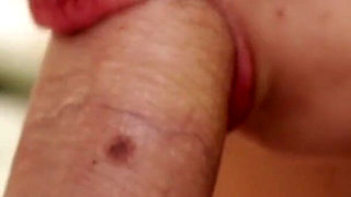 Close up Blowjob From Shy Chinese College Girl - Oozing Cumshot