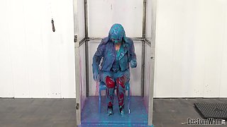 Sky in Vampire Slayer Costume getting Gunged