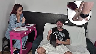 Teacher Caught Me Masturbating For Her – Amateur Teen POV Handjob