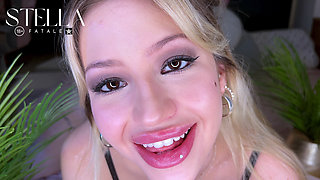 Teeth Fetish Into Smoking Vogue 100s White Cigarette Closeup Extreme Closeup Face Fetish