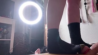 Blonde MILF Smashing Balls - Extreme CBT & Big Ass Femdom Humiliation