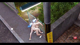 Genshin Impact Hentai - Ganyu Fucked in the Street - Japanese Manga Anime Porn