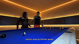 I Competed in a Game of Pool with a Foreign Stranger the Prize a Fuck Ending with a Cumshot Inside!
