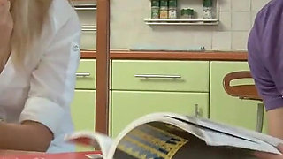 Hailey Retro Pornstar Does Anal in the Kitchen, Standing Anal and Work Tops Cum in Mouth, Russian Babe From Way Back