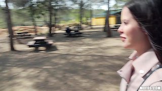 Pretty Russian student sucks a dick and gets fucked on the first date