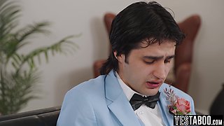 Big jugs mom wife fucks 18-year-old stud