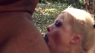 Feeding Pornstar Nadia White My Cock in the Woods