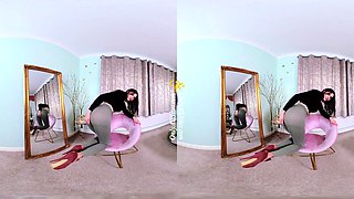 Stacked brunette goes solo toys and masturbation