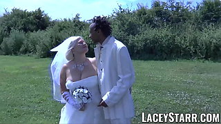 LACEYSTARR - Granny bride fed with cum after BBC pounding