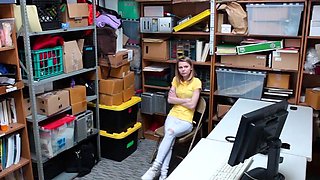 Submissive teen 18 gets caught stealing and is punished in
