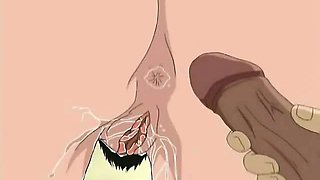 Enticing hentai babe getting wet cooshie fingered and
