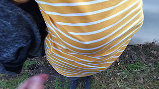 Naked Tits Hard Slapped Outdoors