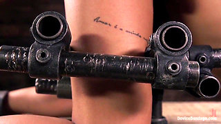 Petite Submissive Slut Gina Valentina Gets Punished in Bondage!