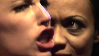tattooed fisting babes on porn stage