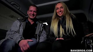 Blonde Czech Jenny Simons Delivers a Wild Bangbus Blowjob Before Enduring Relentless Doggystyle Pounding