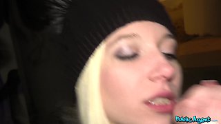 Blonde Siren's Wild Passion in Public Encounter