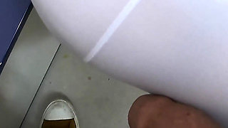 Stranger Horny MILF Touch My Dick in Subway - Cock Rubbing Handjob in Train