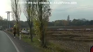 Mature Ladies Picking up Fresh Cum in the MatureVan