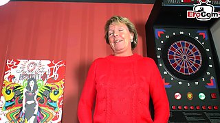 German granny does her first sex casting for pocket money