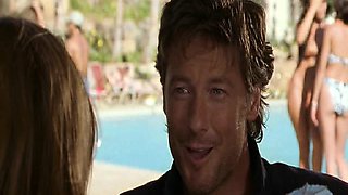 Carmen Electra wearing bikini top as she starts dancing for