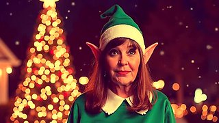 Granny Carmen Claus Gets a Christmas Creampie - Homemade Missionary Fuck