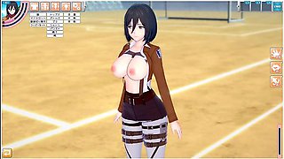 Erotic encounter with a well-endowed titan