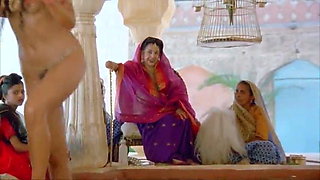 Indira Varma and Sarita Choudhury in a kamasutra movie