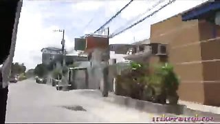 Petite Filipina bargirl fucks tourist in sleazy hotel