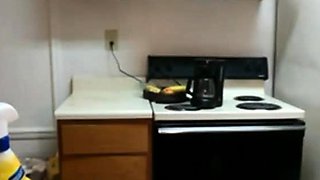 In the kitchen